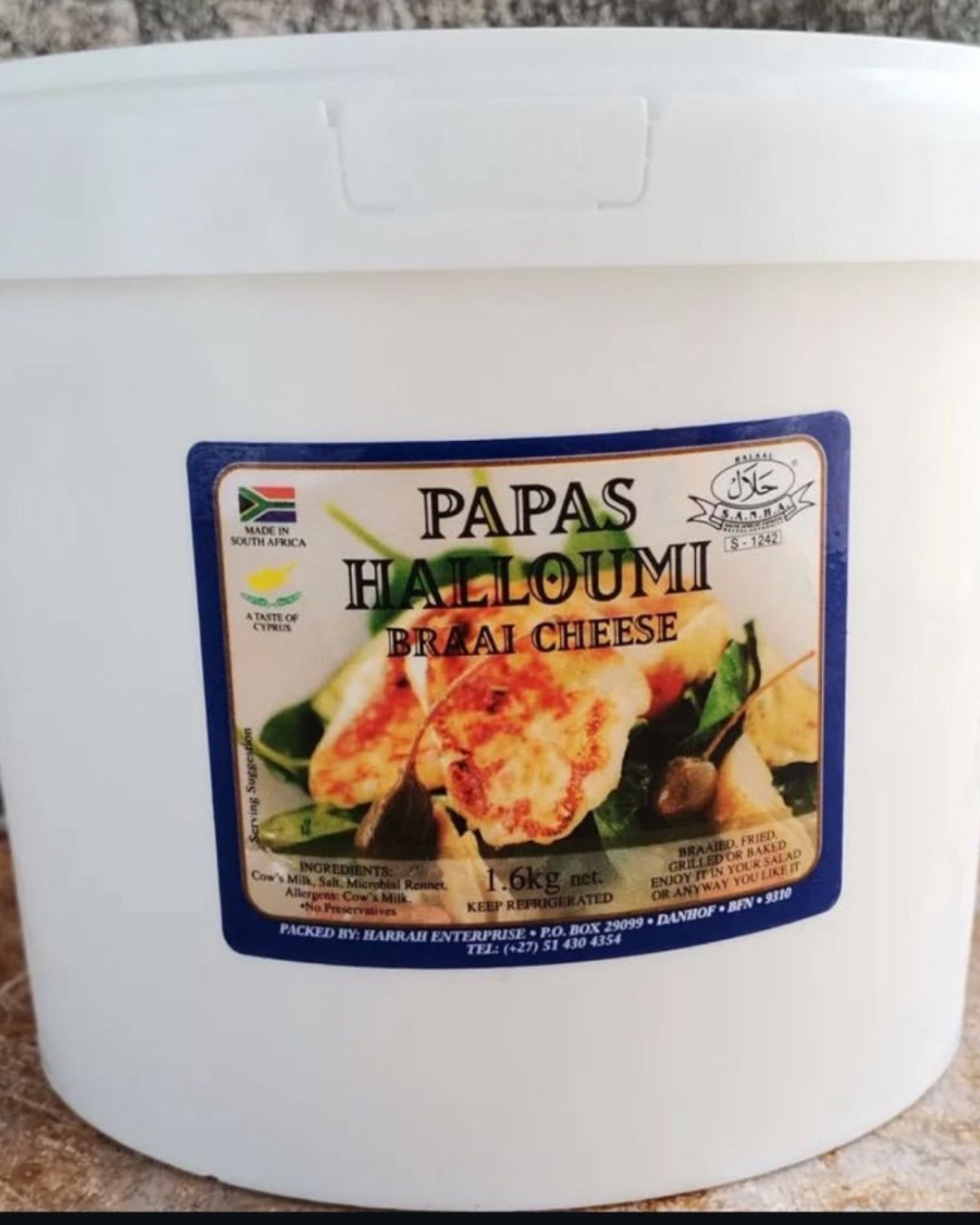 Traditional Papas Halloumi South Africa handmade with authentic Cypriot methods.
