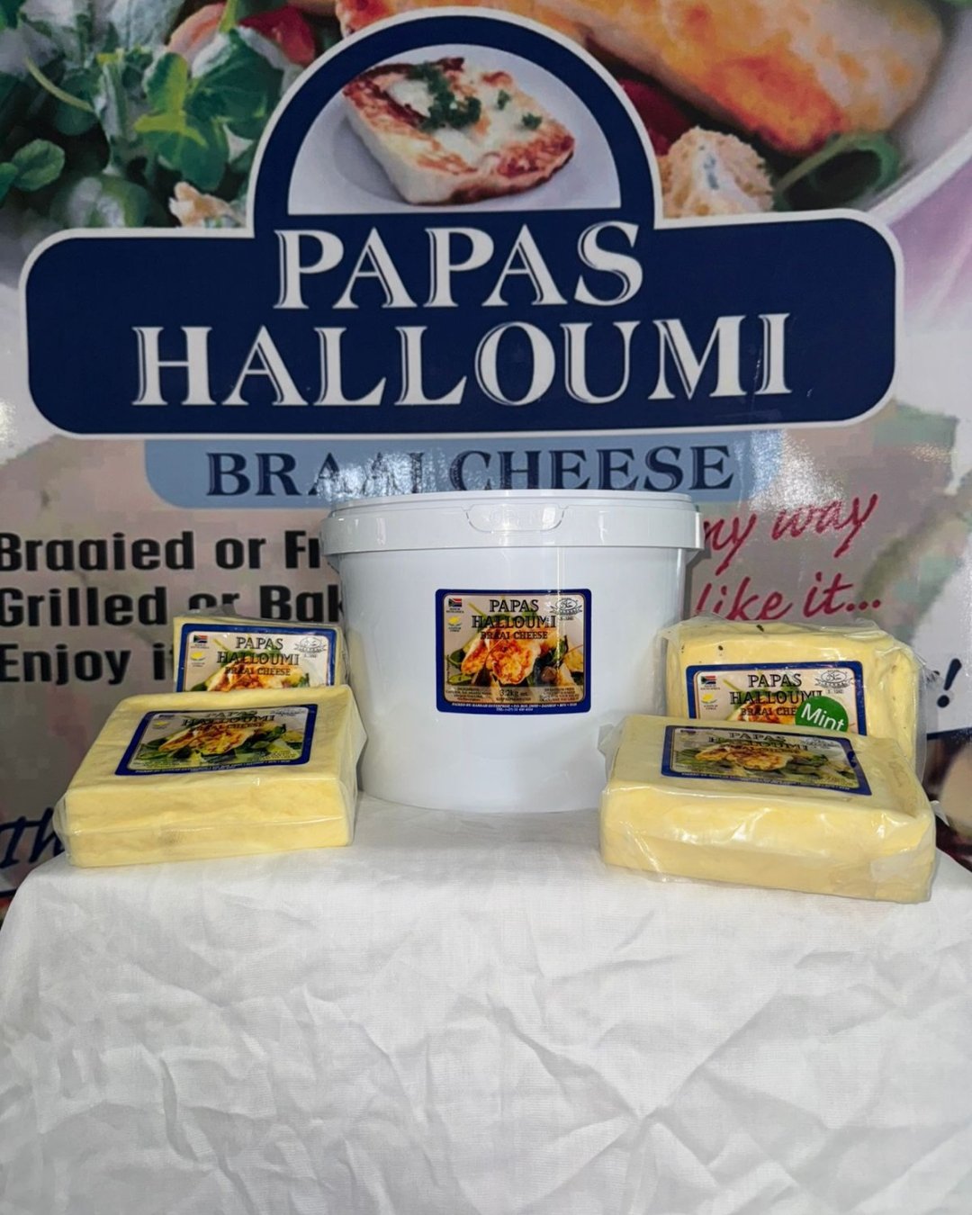 Traditional Papas Halloumi South Africa handmade with authentic Cypriot methods.